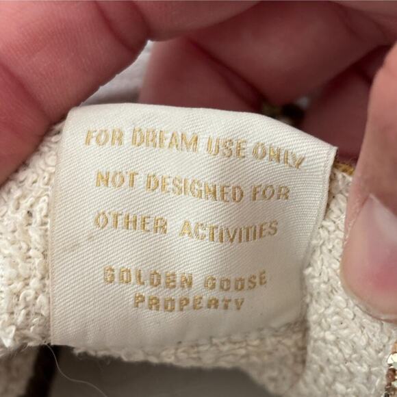 Golden Goose Limited SuperStar Bicolor Low Rise Sneaker Silver Gold Size 39 (9) - Picture 8 of 13